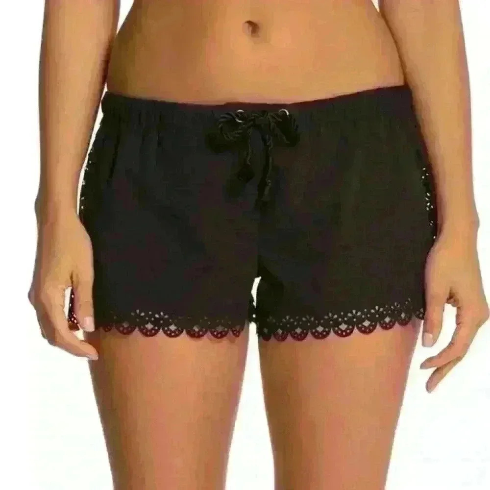Seafolly “Bella” Black Size Large Board Short New Without Tags!